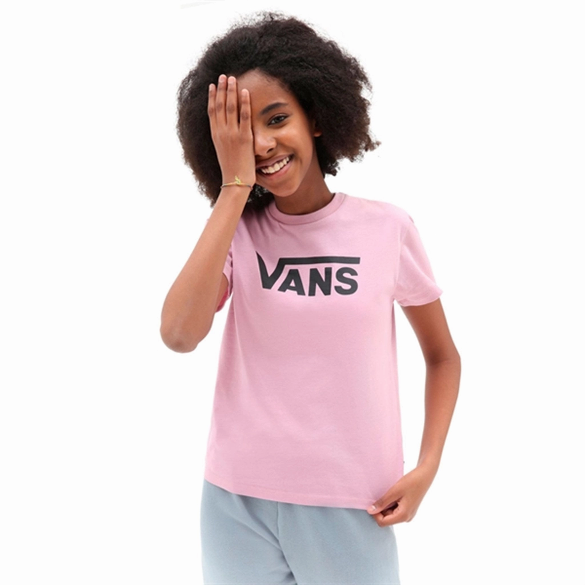 Lightweight Fashion Summer Ready VANS Flying V Crew T-shirt Black/Turtledove