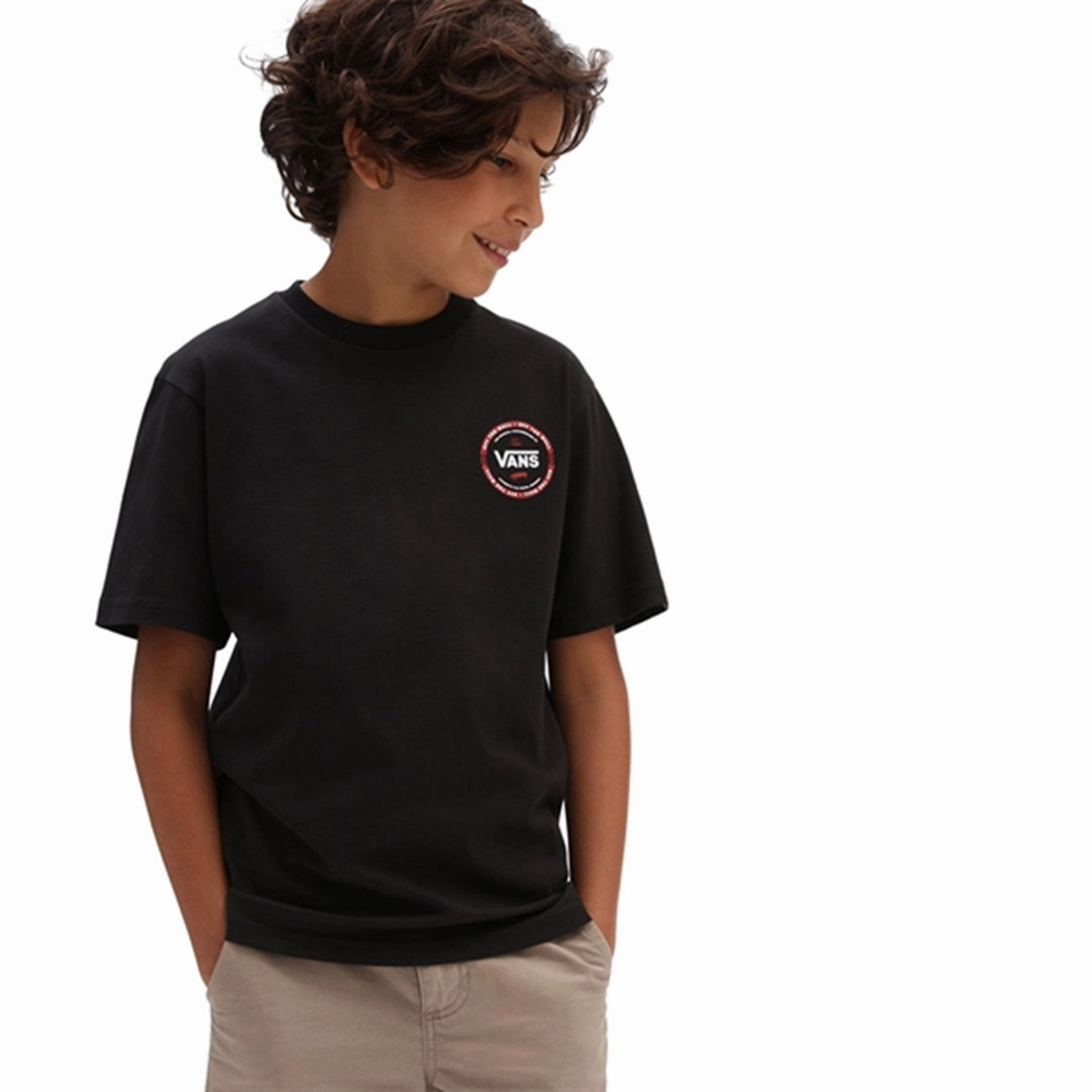 VANS Logo Check T-shirt Black Perfect for Vacation