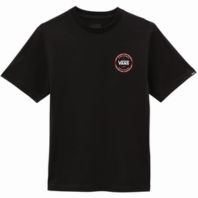 Simple and Comfortable Fashion Layering VANS Logo Check T-shirt Black