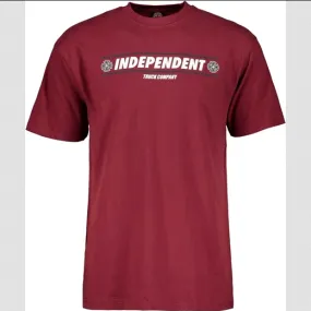 Independent T-shirt Shear Burgundy Timeless Must-Have
