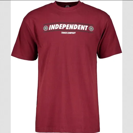 Independent T-shirt Shear Burgundy Timeless Must-Have