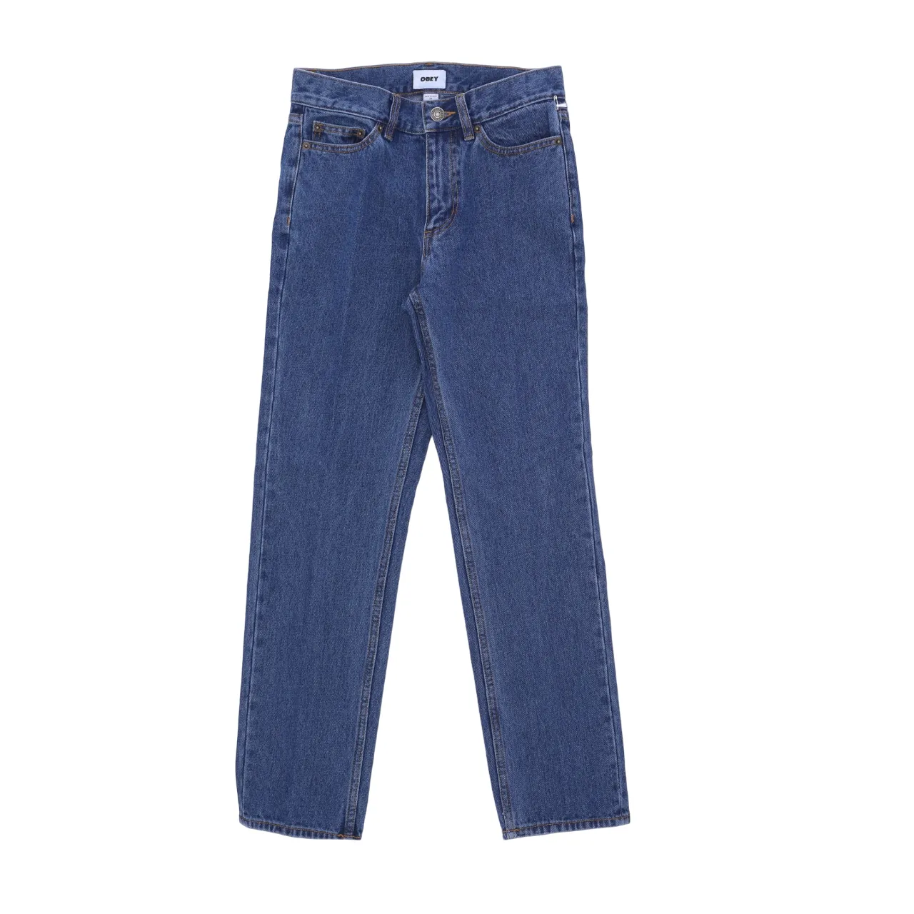 Obey Pantalone Jeans da uomo Bender 142010080 indaco Soft Stretch
