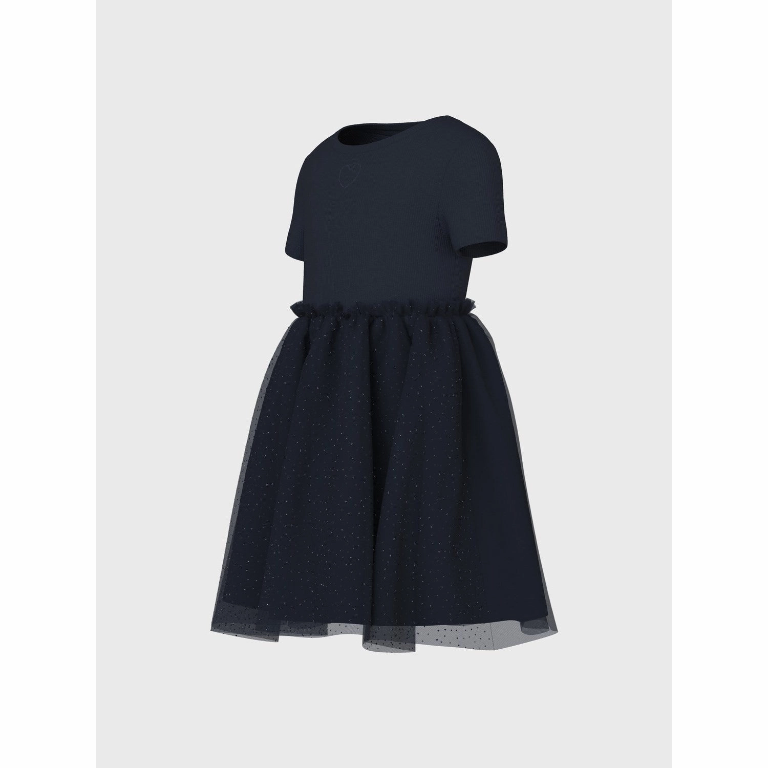 Name It Dark Sapphire Harana Tulle Dress Slit Detail Urban Spirit