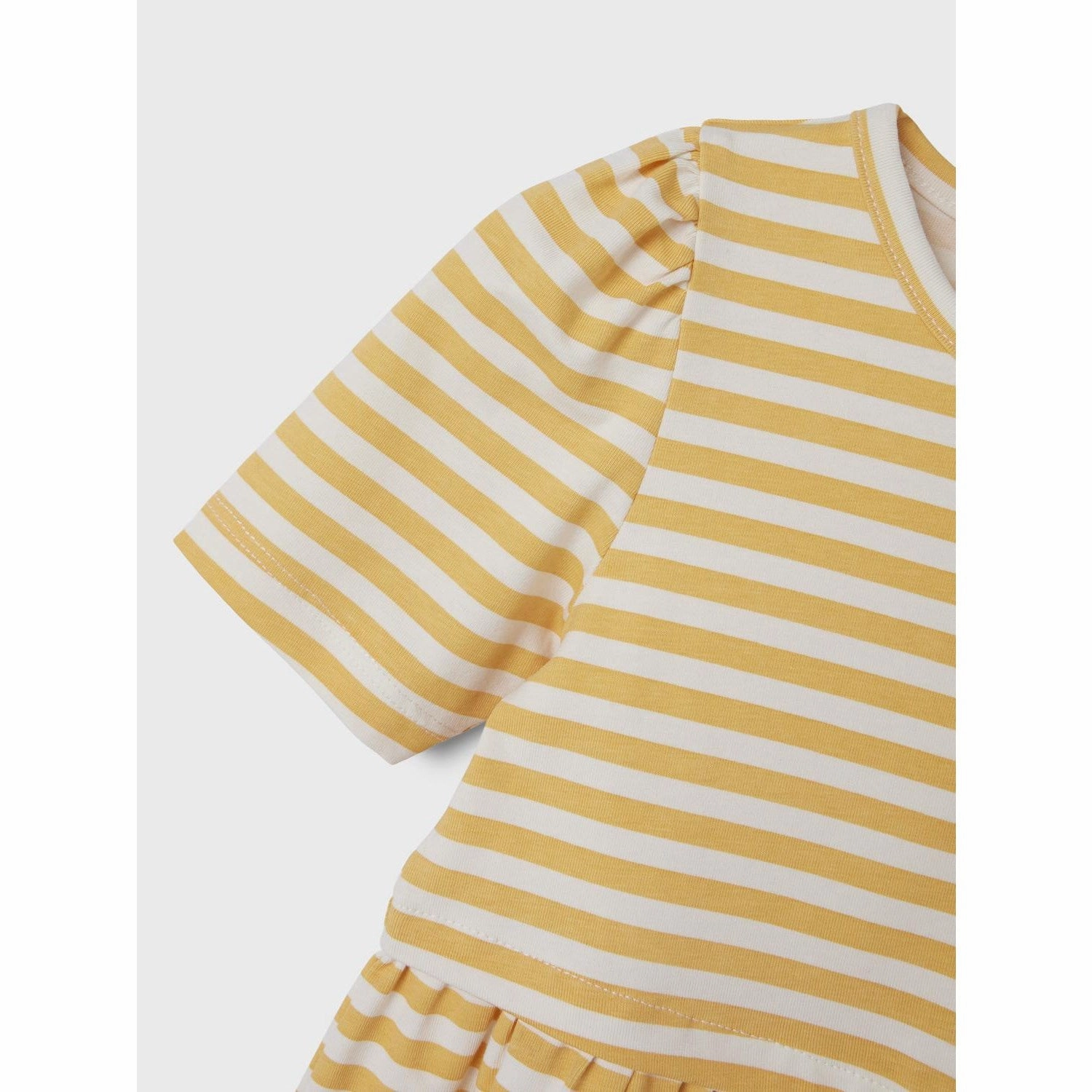 Name It Pale Marigold Jinnia Dress Polished and Elegant Patterned-Fabric