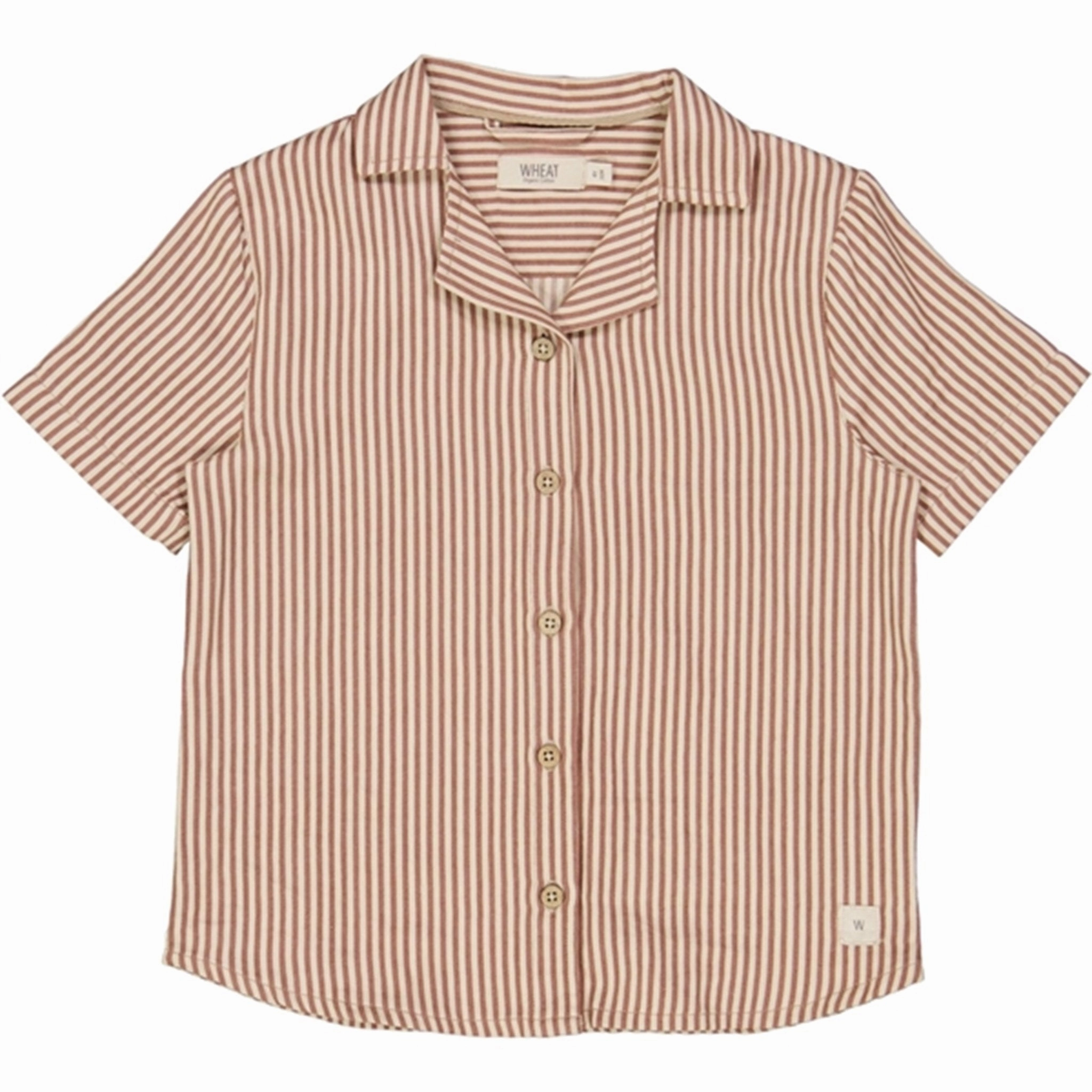 Checkered Style Breathable mesh Wheat Vintage Stripe Anker Shirt