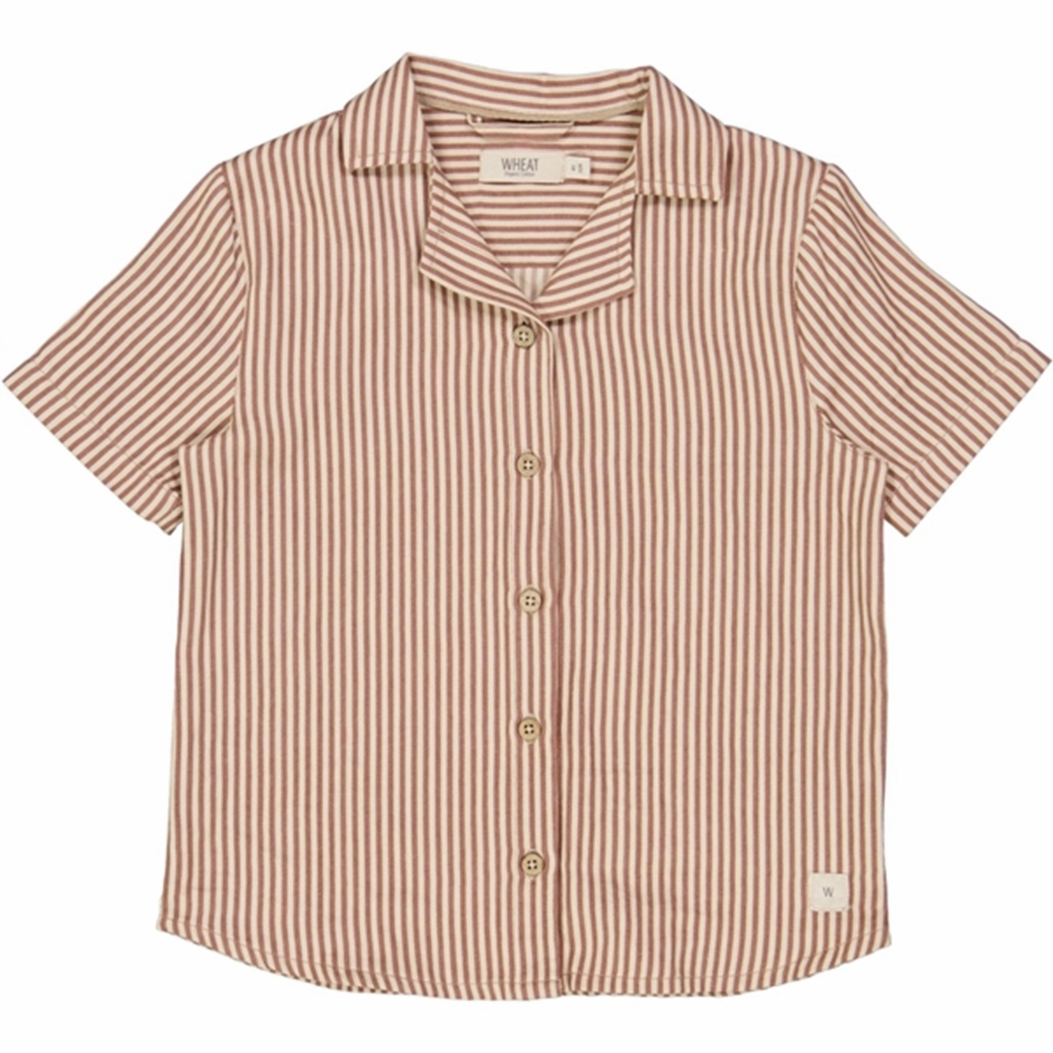 Modern Aesthetic Wheat Vintage Stripe Anker Shirt