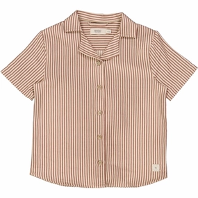 Checkered Style Breathable mesh Wheat Vintage Stripe Anker Shirt