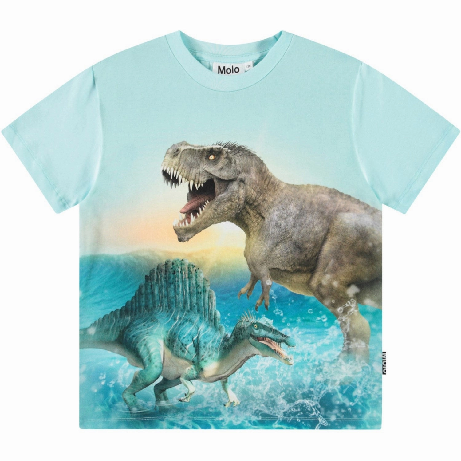 Minimal Style Trend Molo Dino Splash Roxo T-Shirt