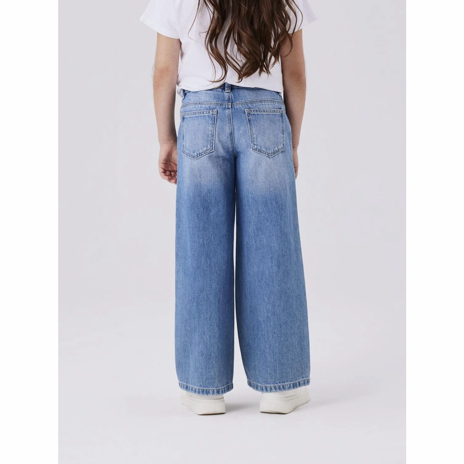 Name It Medium Blue Denim Rose Wide Jeans Noos Comfortable Outfit