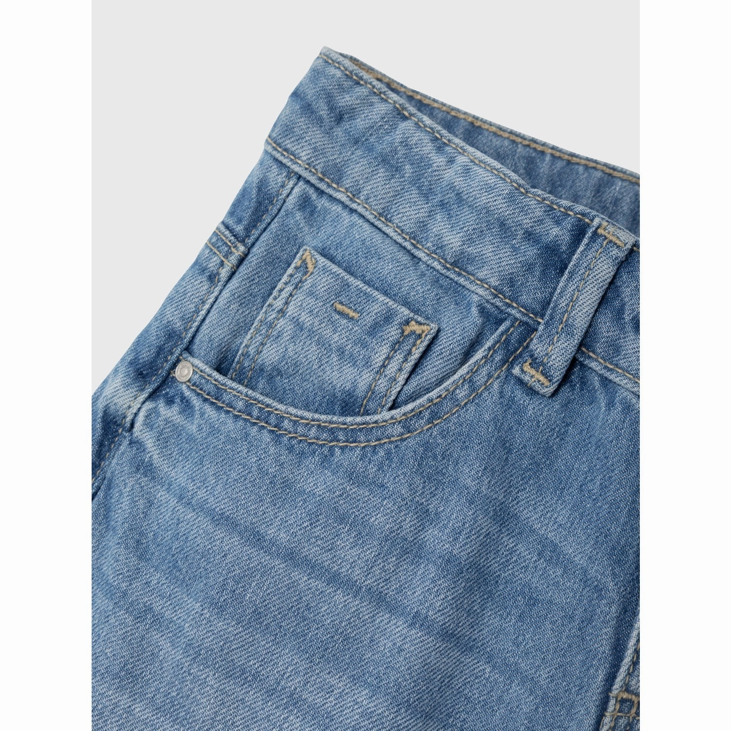 Name It Medium Blue Denim Rose Wide Jeans Noos Sustainable Dye Methods