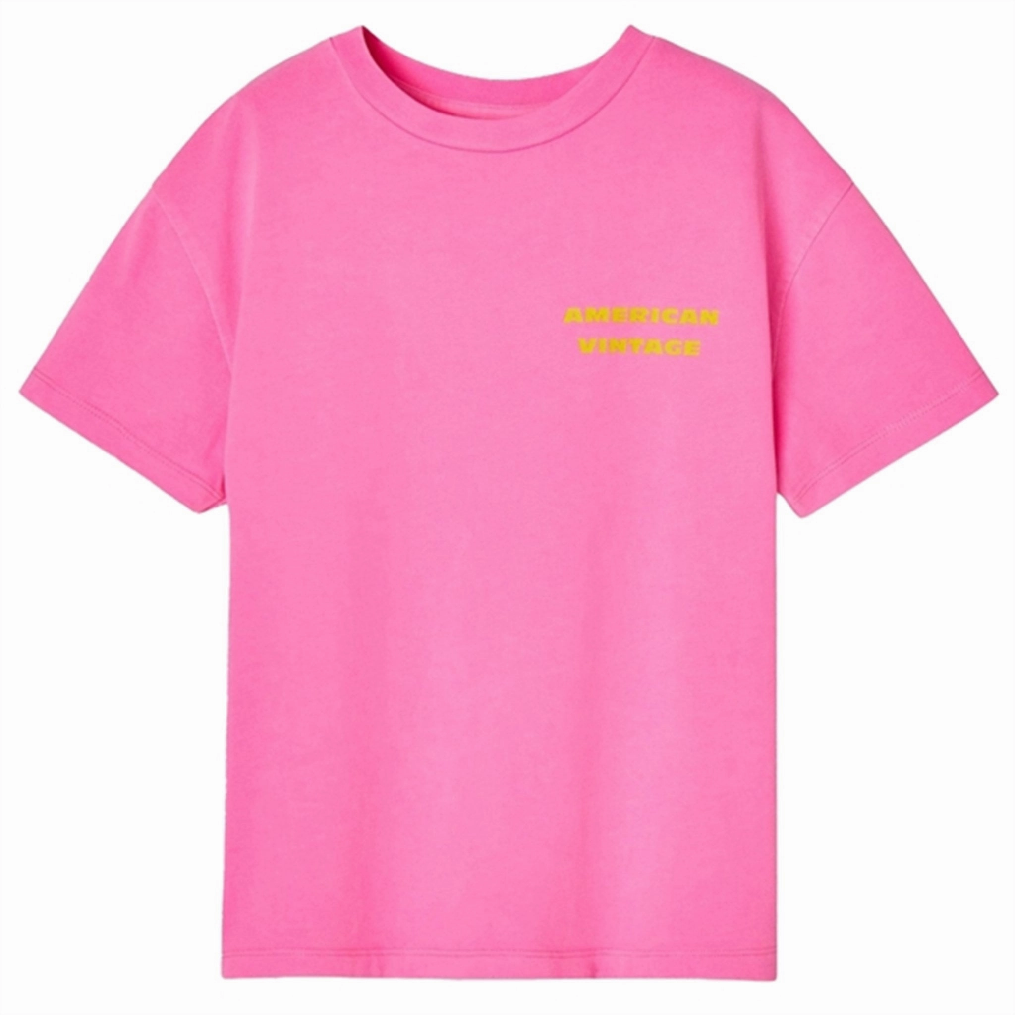 American Vintage T-Shirt Fizvalley Fluo Pink QuickDryTechnology