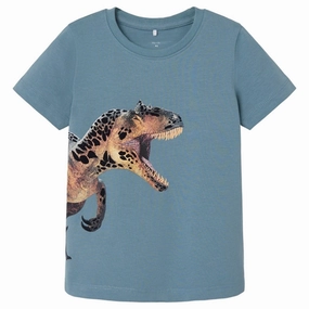 Active Comfort Style Fashionable Comfort Name it Smoke Blue Hesa T-Shirt