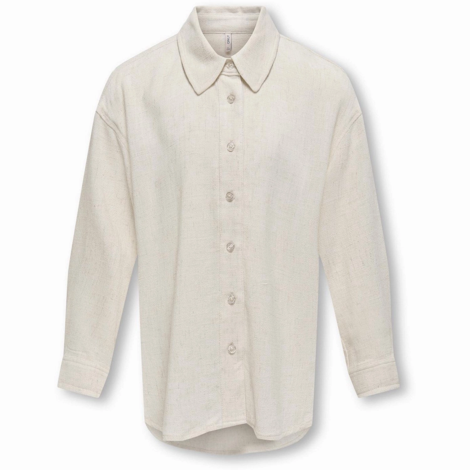 Handcrafted Detail kids ONLY Moonbeam Siesta L/S Linen Blend Ovs Shirt Pnt