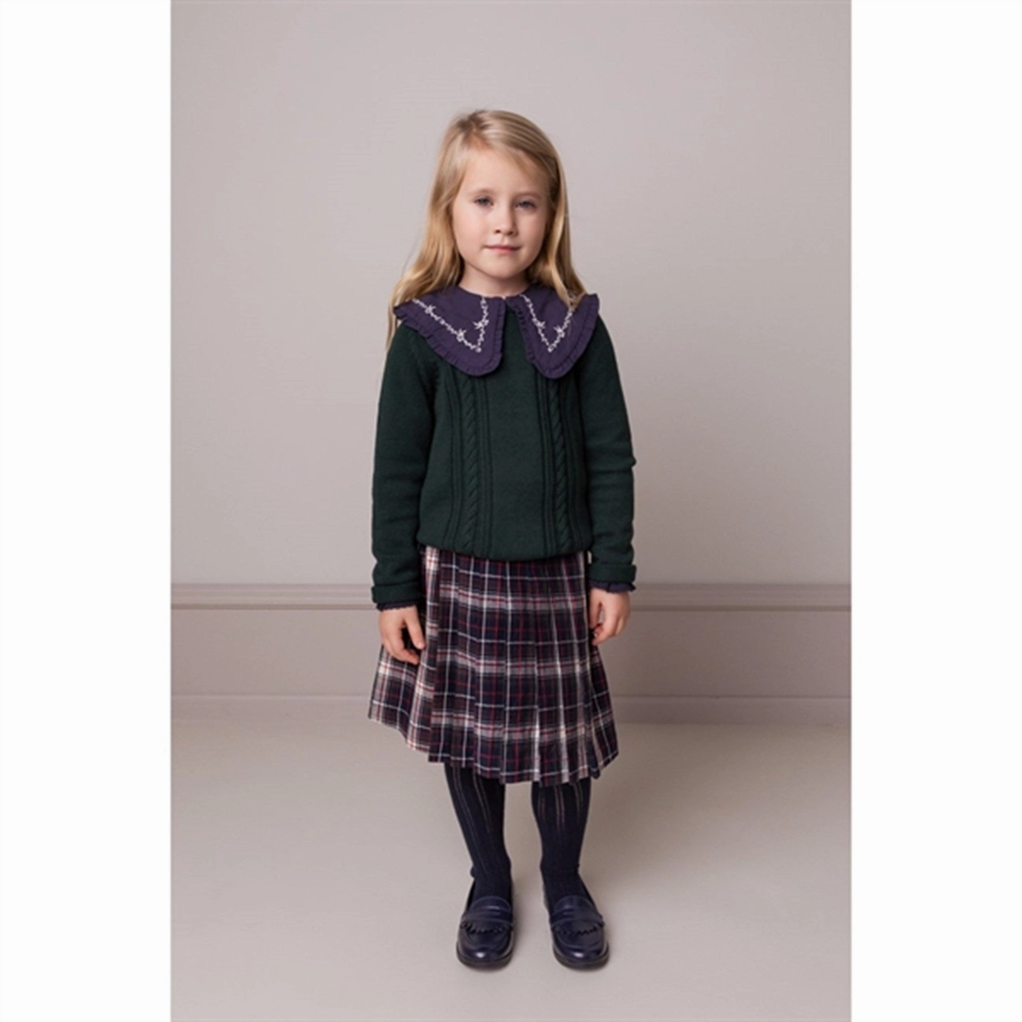 Student Essential Structured Collar MarMar Dark Night Talla Blouse