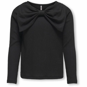 kids ONLY Black Mia Bow Blouse Quick Release Placket