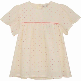 Striped style Spring Collection Minymo Pristine Blouse w. Lining