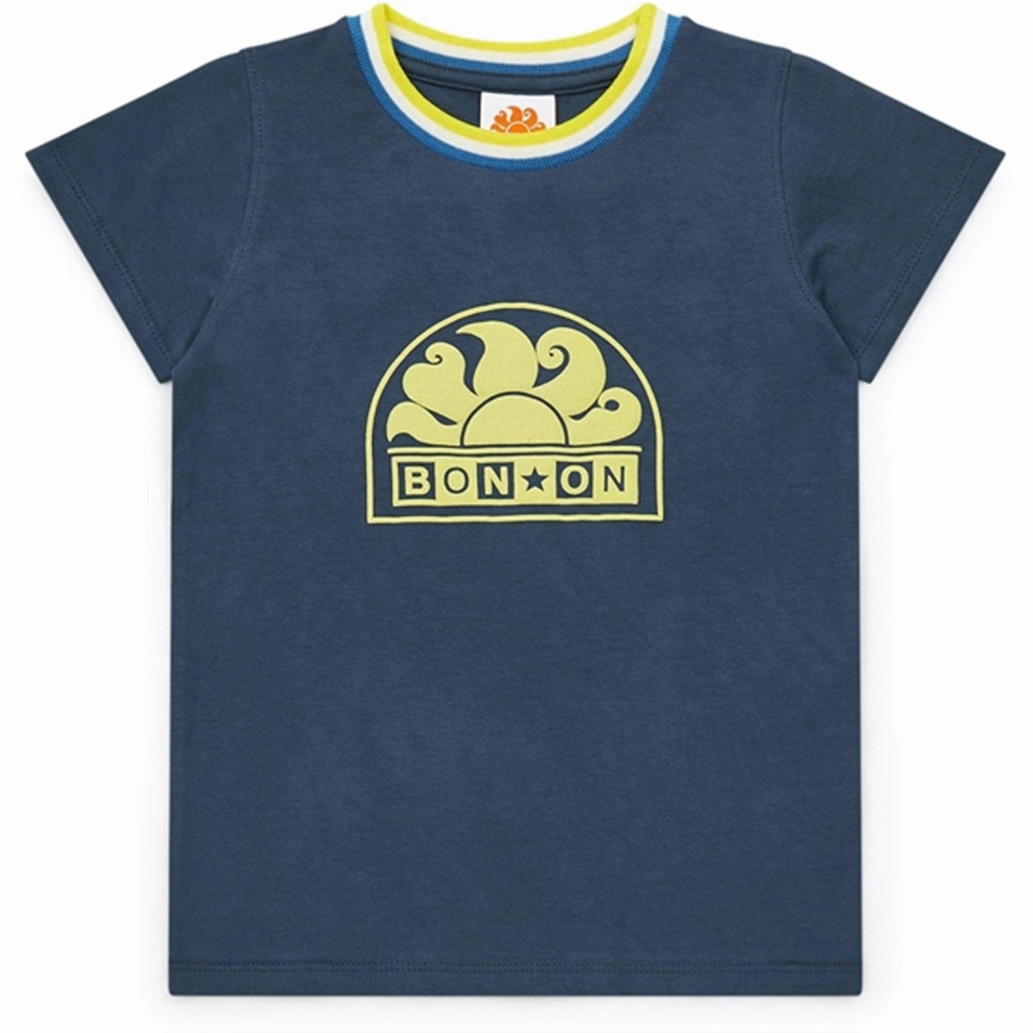BONTON Navy Bonton T-Shirt Athletic Comfort Wear Chic Style Trend