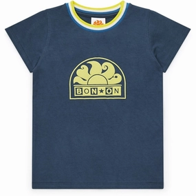 Casual Layers Comfortable Fit Wear BONTON Navy Bonton T-Shirt