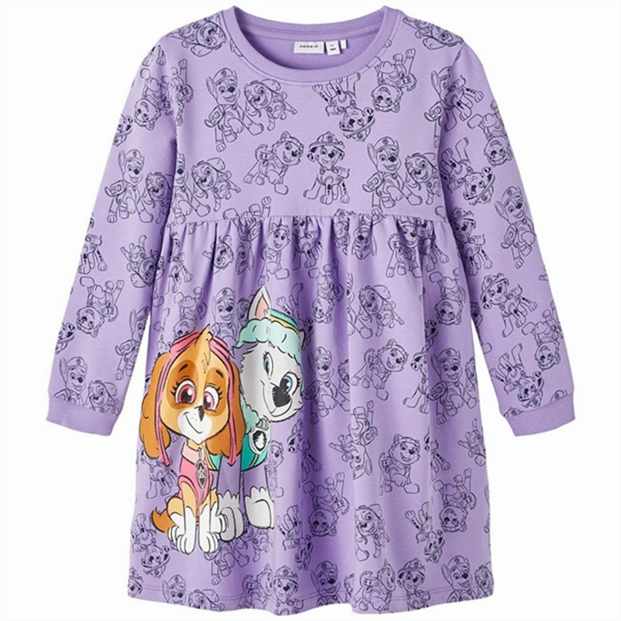 Name it Sand Verbena Jam Paw Patrol Sweat Dress Smooth Line Cafe Vibe