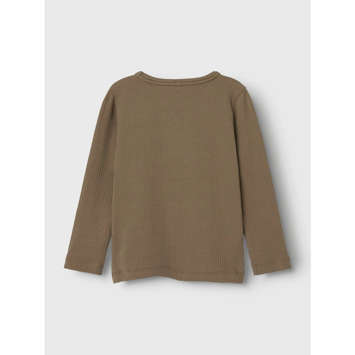 Micro Perforated Texture Name It Walnut Noe Slim Blouse