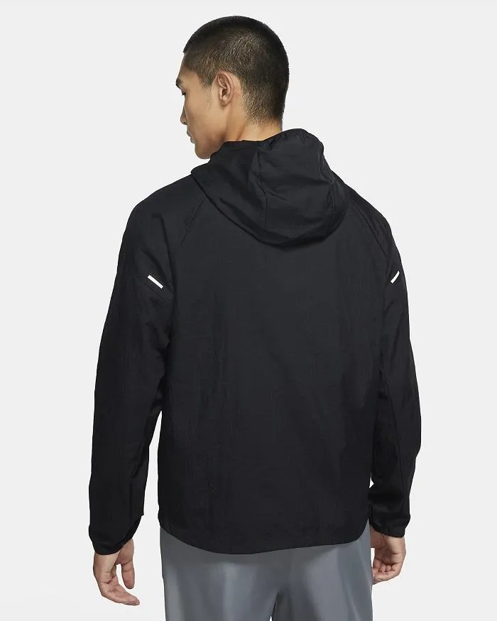 Collarless Button Nike felpa con cappuccio e cerniera intera Essential CU5358-010 nero argento