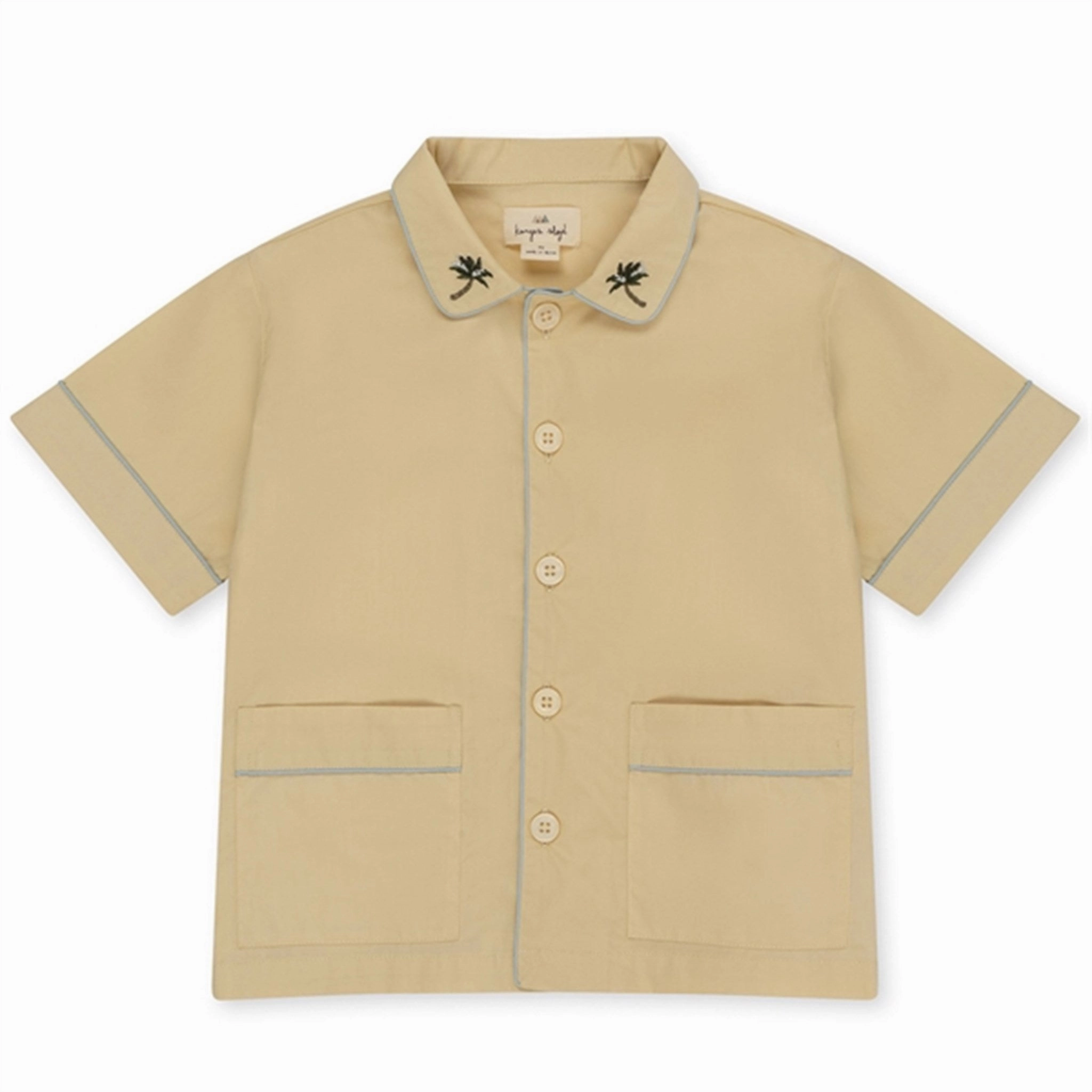 Soft Stretch Collar Comfortable fit Konges Sl?jd Sea Mist Marin Shirt