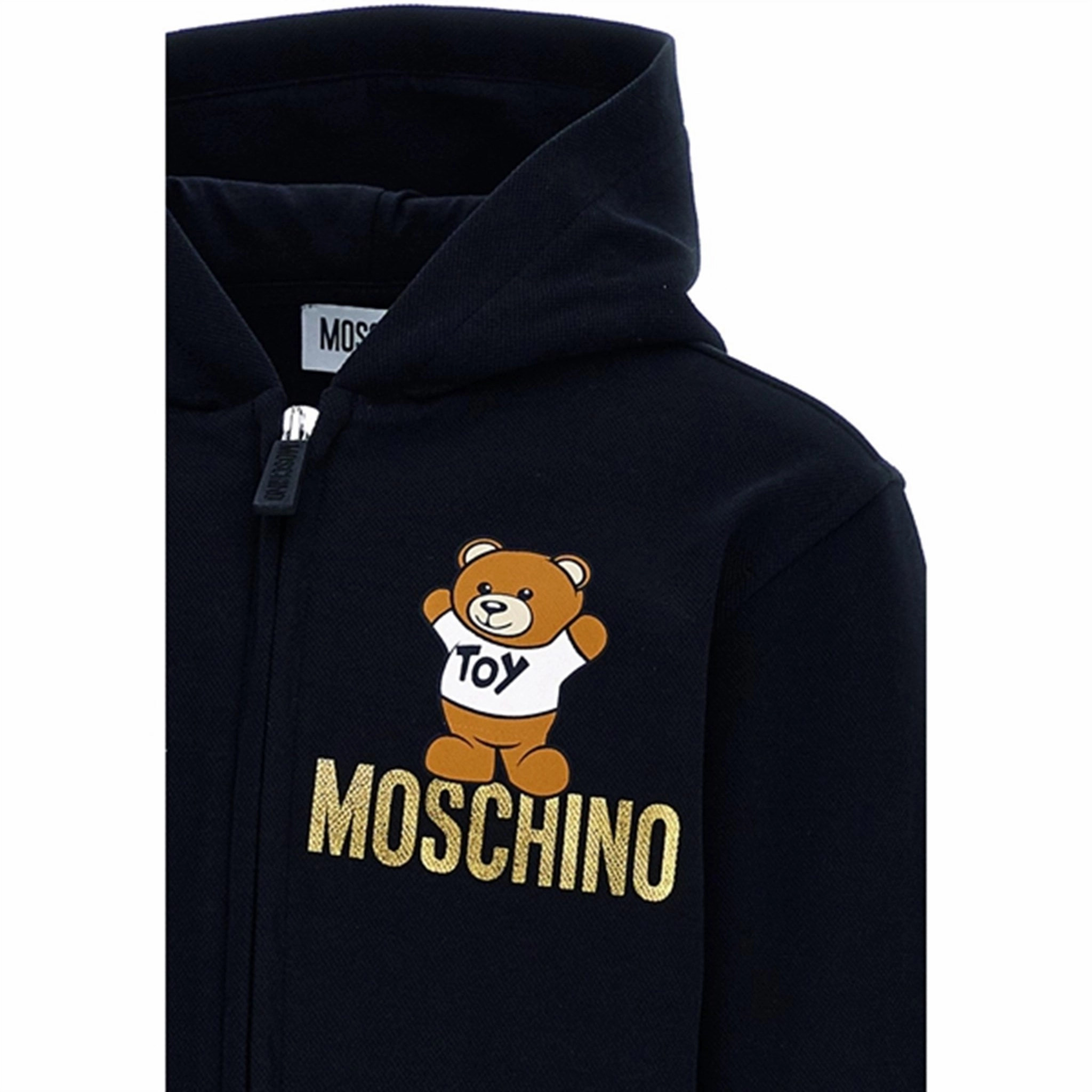 Monogrammable Moschino Black Sweatshirt w. Hood