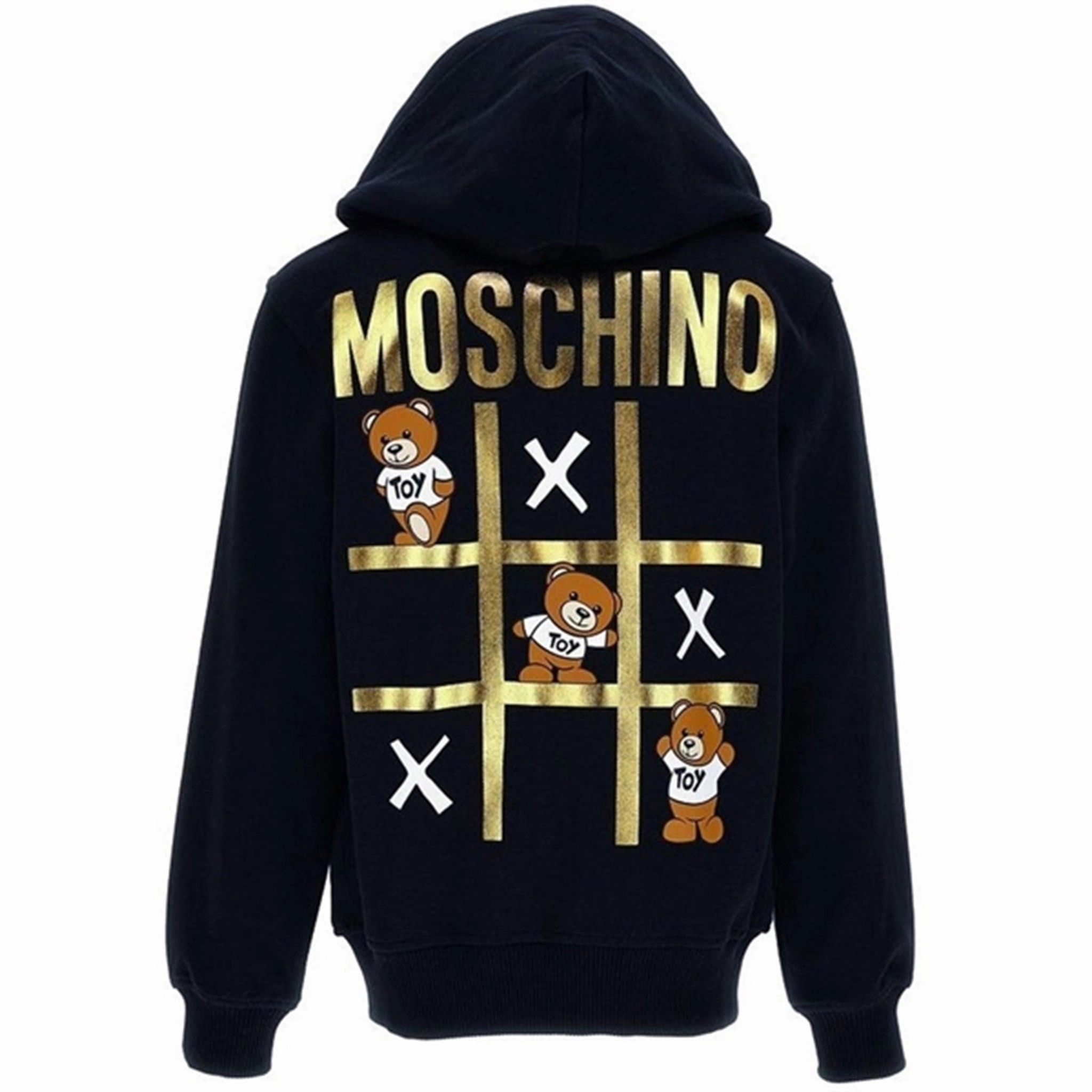 Moschino Black Sweatshirt w. Hood High Stretch Elastic cruise vacation