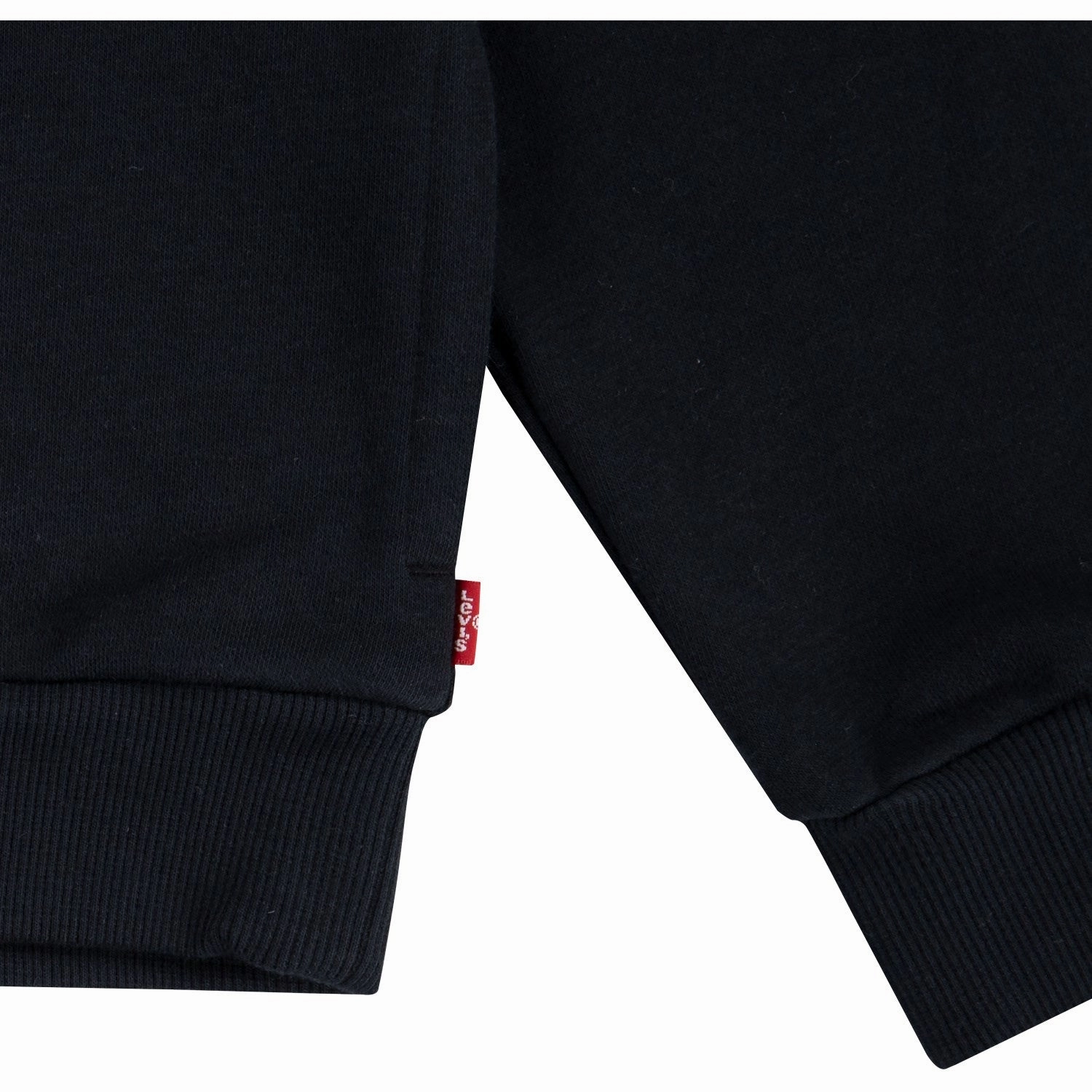 Classic Fit Ergonomic Seams Levi's BLACK Chest Hit Pullover Hoodie