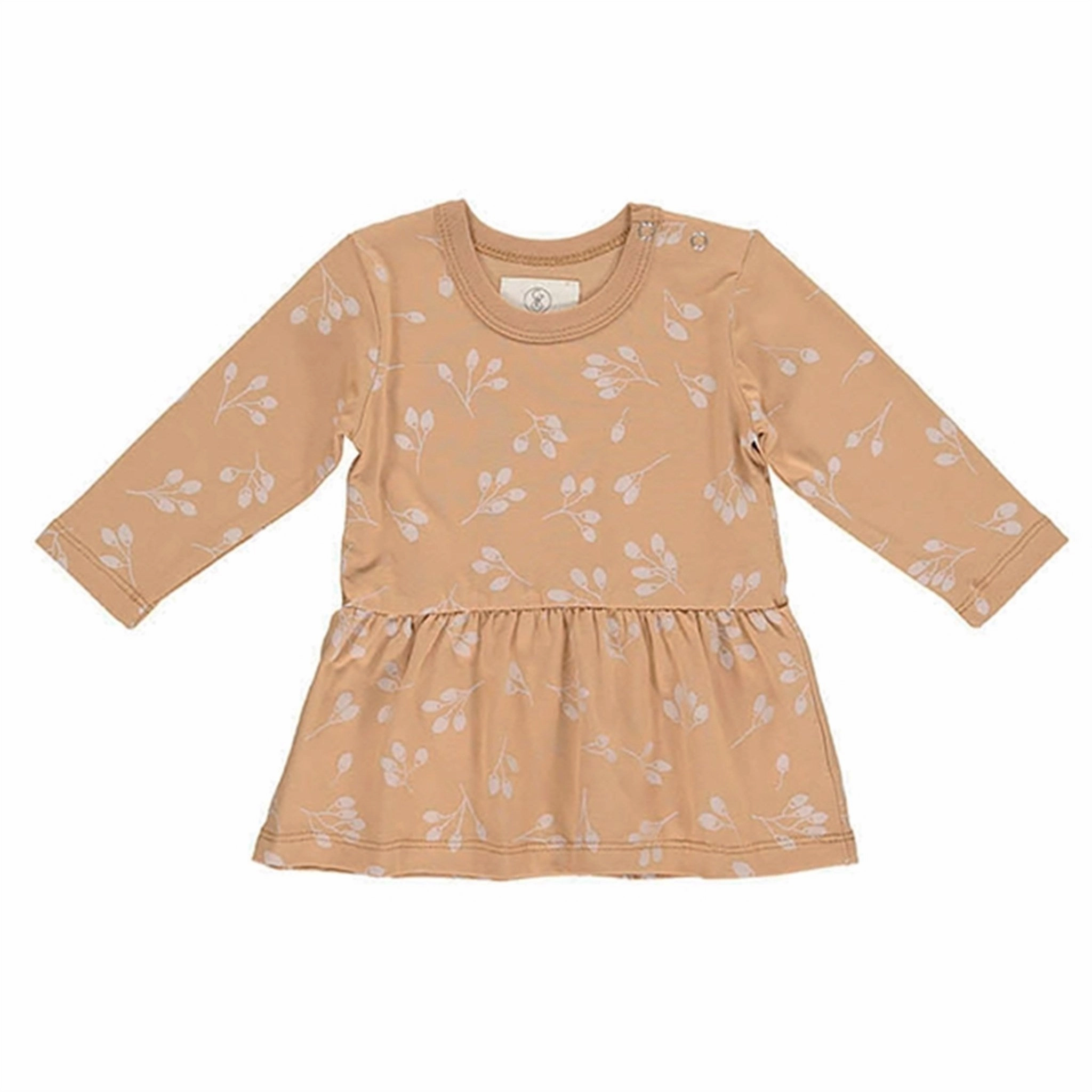 GRO Latte Bell Baby Dress Neutral Tones