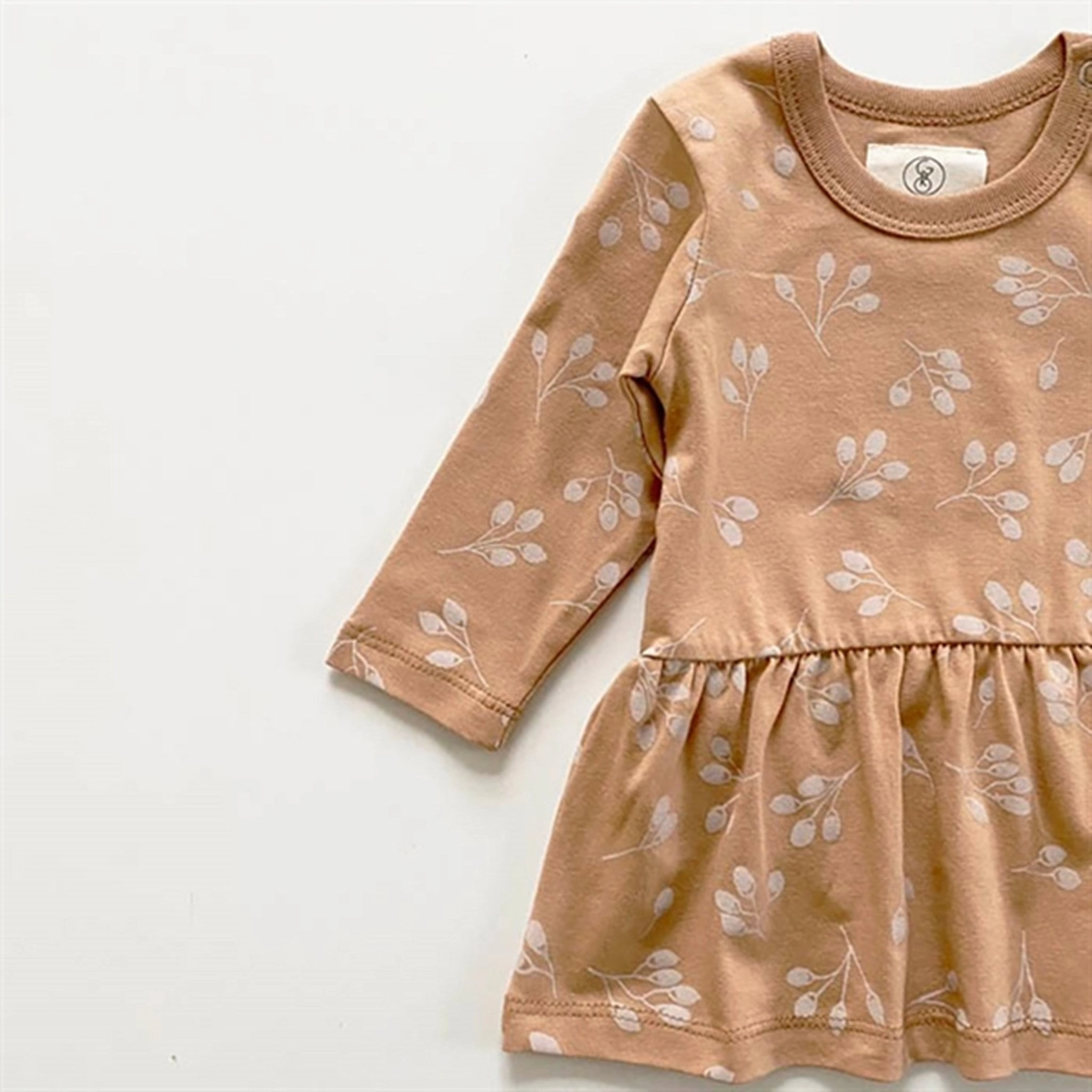 GRO Latte Bell Baby Dress Natural Silhouette
