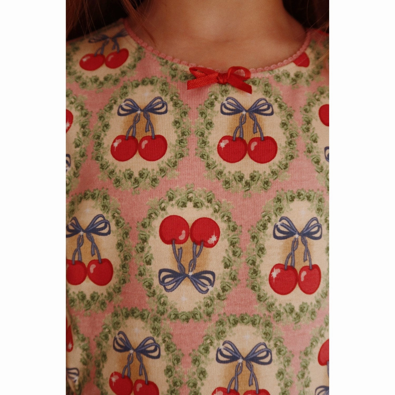 Konges Sl?jd Cherry Bow Drey Dress Gots Casual Pick Shine Soft