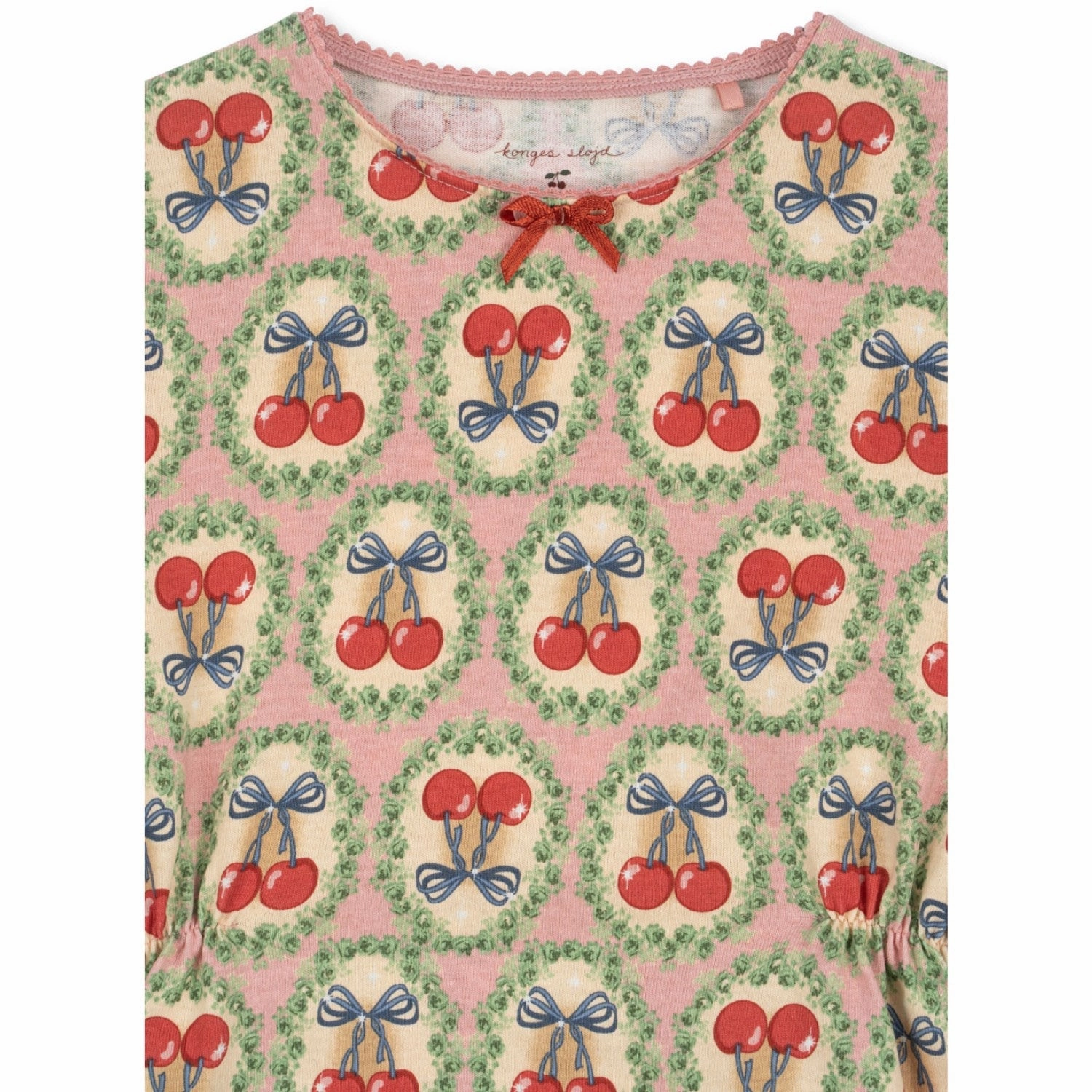 Konges Sl?jd Cherry Bow Drey Dress Gots Subtle Touch Cool Simplicity