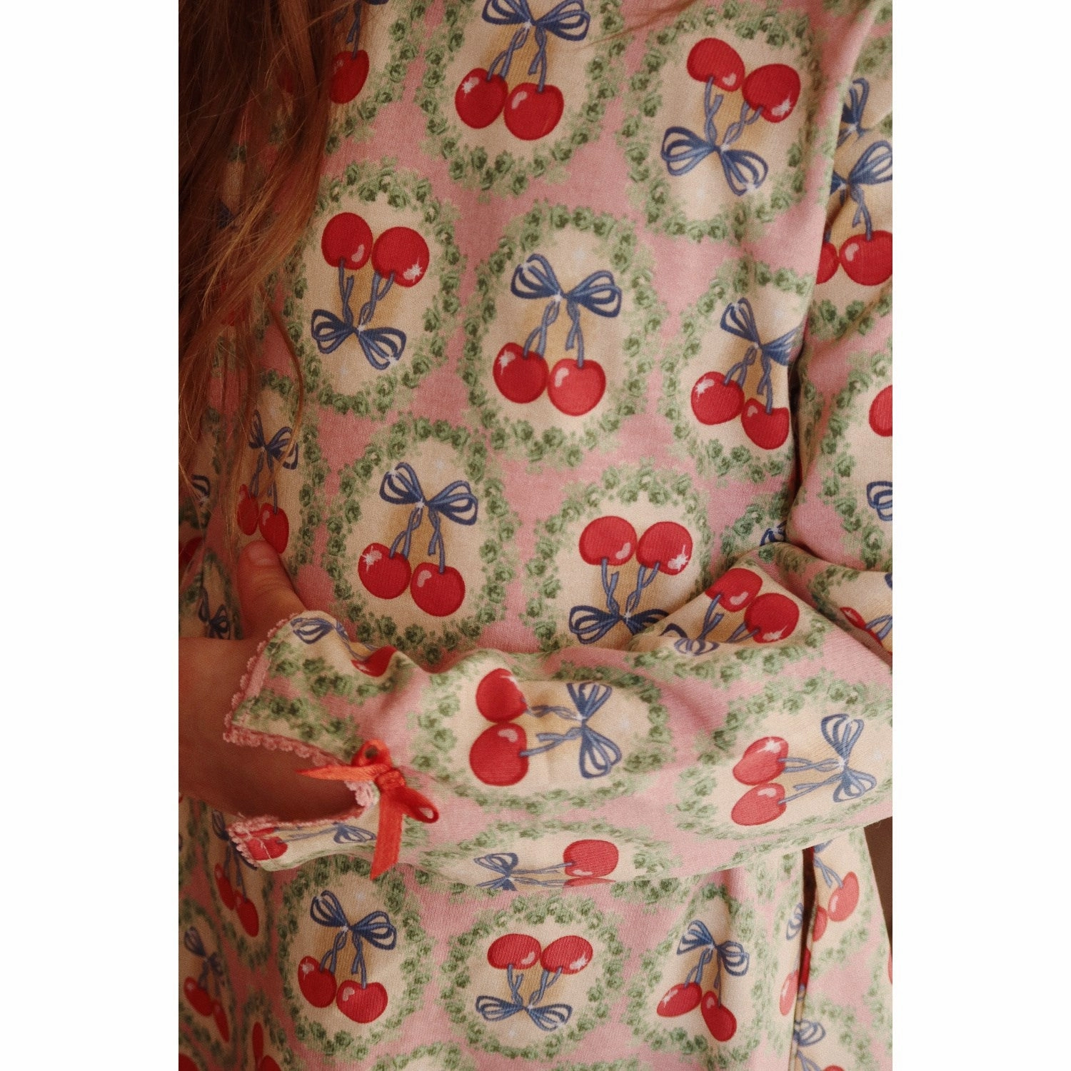 flattering appearance Konges Sl?jd Cherry Bow Drey Dress Gots