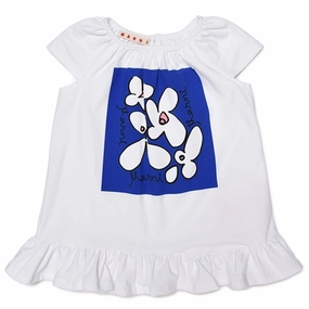 FlatlockSeam Marni White Dress