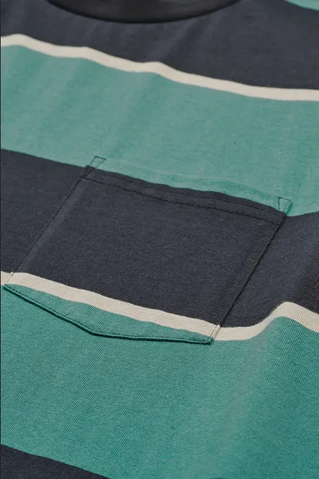 Skin Friendly Lining Globe T-shirt Bootleg Dreams a strisce GB02241007 SE sea