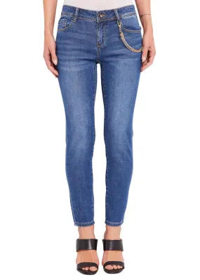 Street Active Gaud?? pantalone jeans da donna Kelly 411BD26015 blu medio