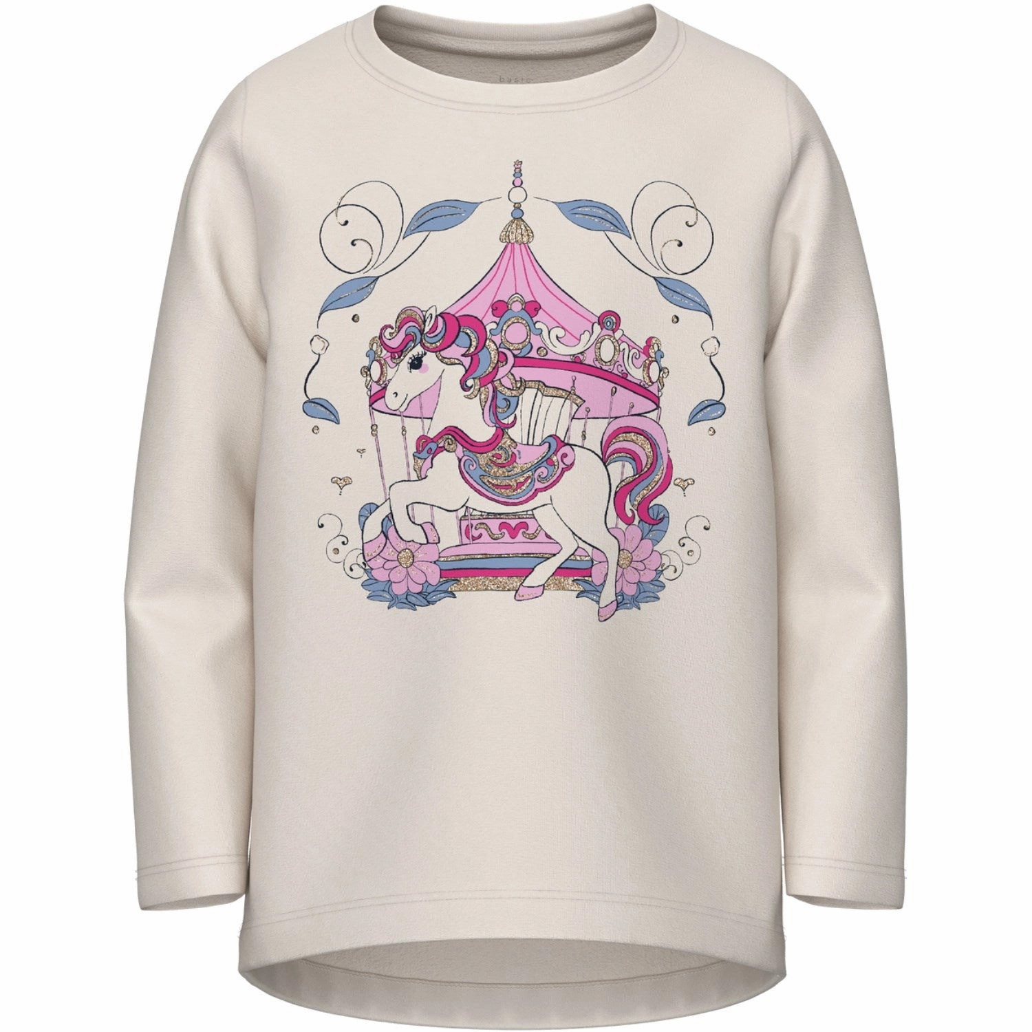 Name It Jet Stream Vix Blouse Bold Pattern Asymmetrical Cut