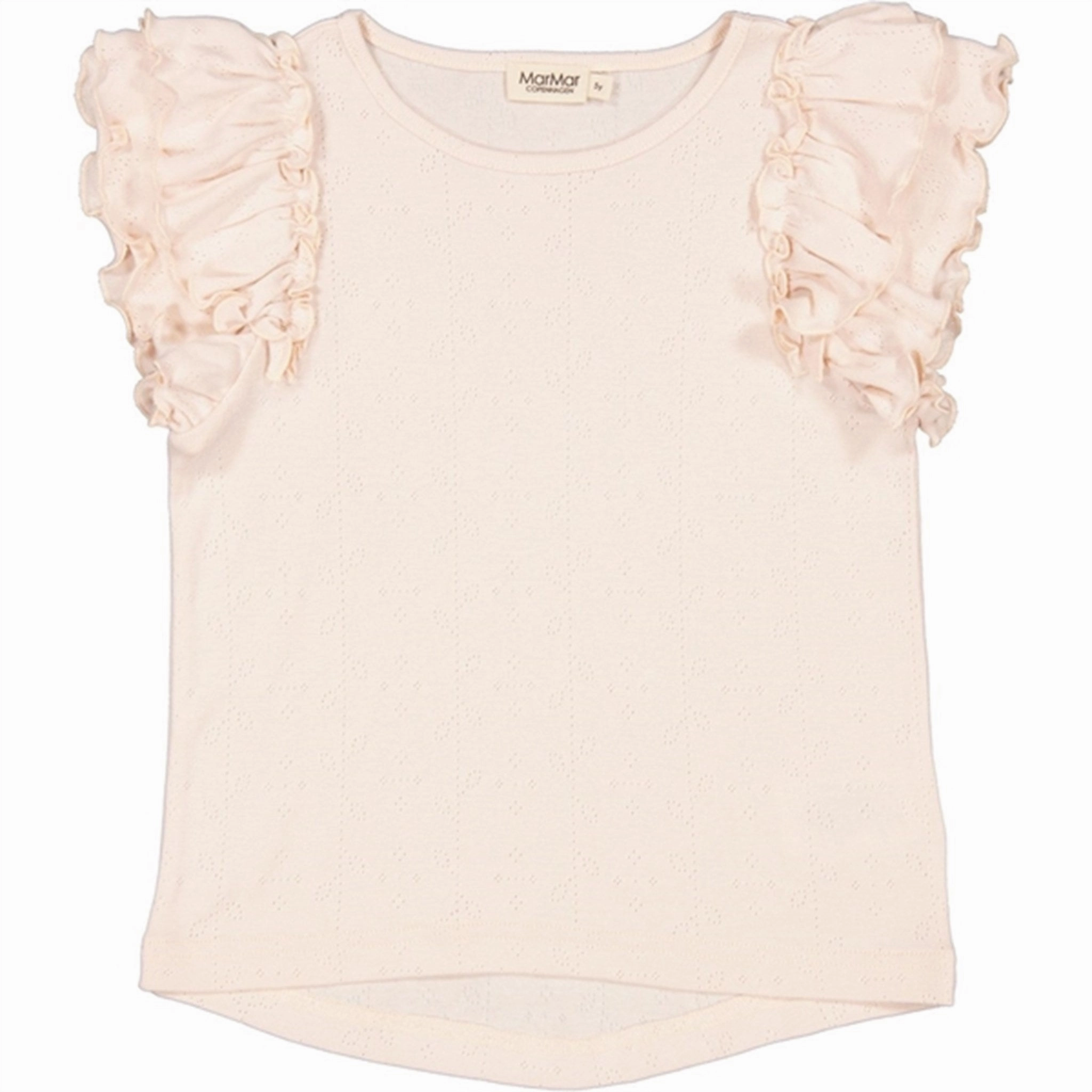 Cozy Layering Chic Vibes MarMar Modal Barely Rose Tavora Frill Pointelle T-shirt