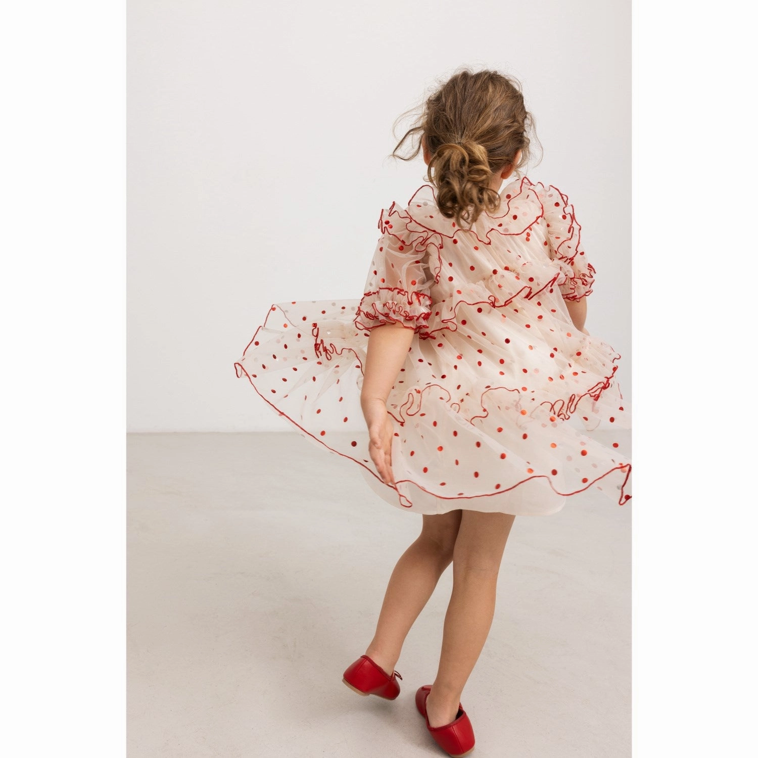 MarMar Tulle Poppy Dots Dakira Dress Tailored Wear Lightweight-Layer