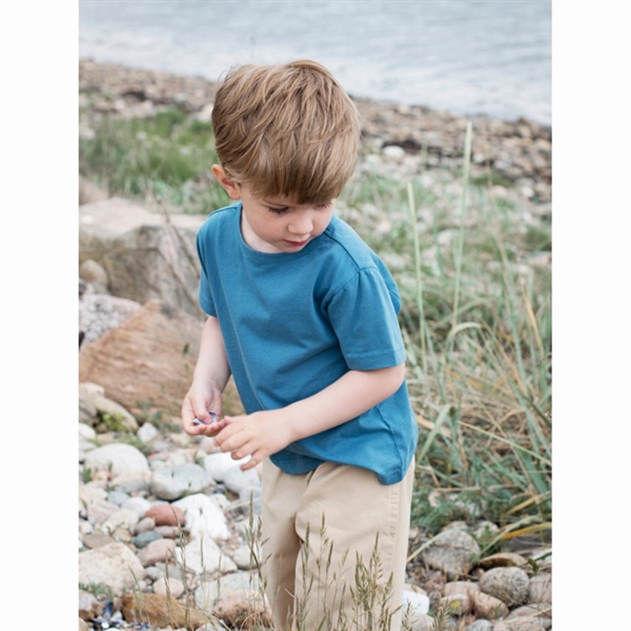 Serendipity Pale Blue Jersey T-shirt AntiPillingTreatment