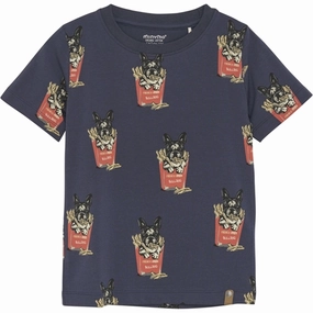 Soft Breathable Minymo Blue Nights T-shirt AOP