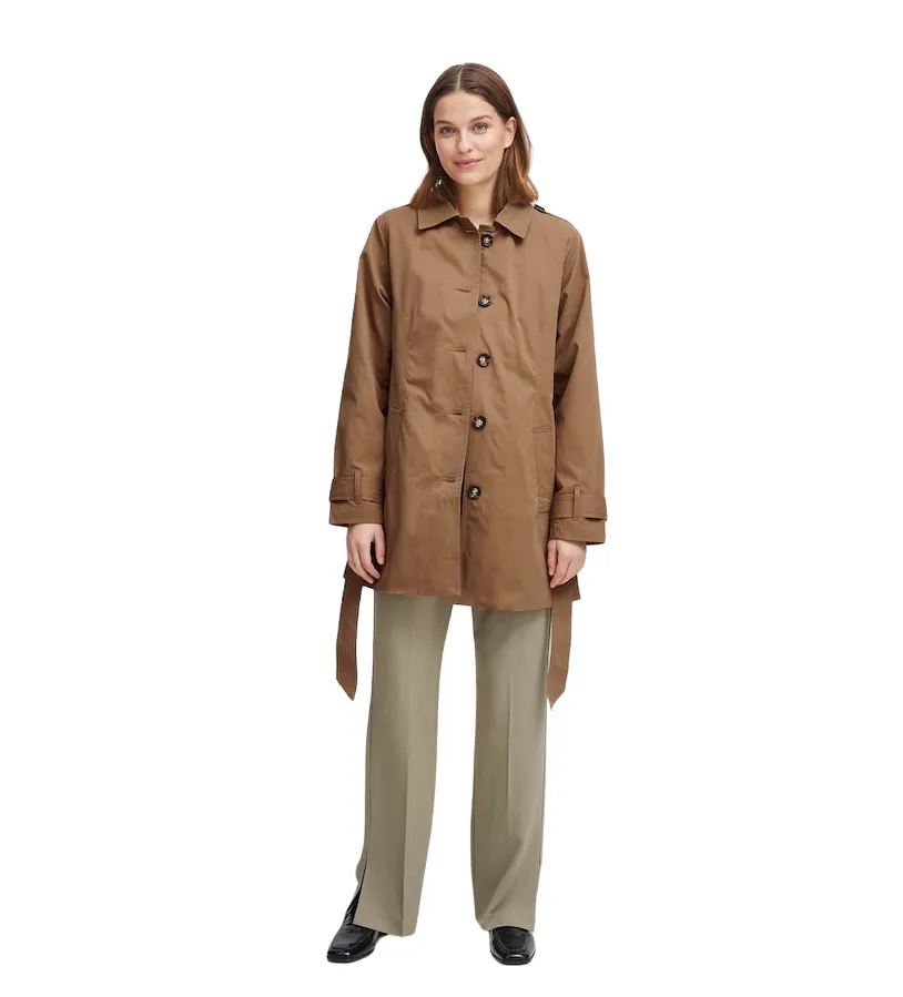 DoubleReinforced Zipper Lightweight Shield b.young giacca Trench da donna Amona 20814235 171038 occhio di tigre