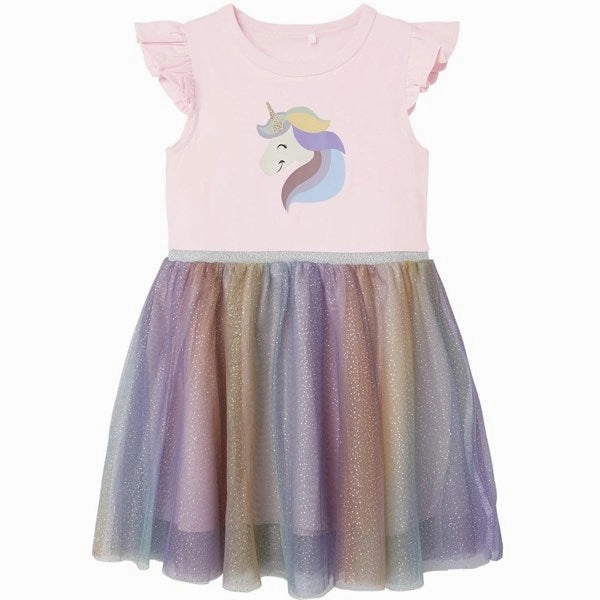 Versatile dress for layering Flattering Look Name it Parfait Pink Happi Dress