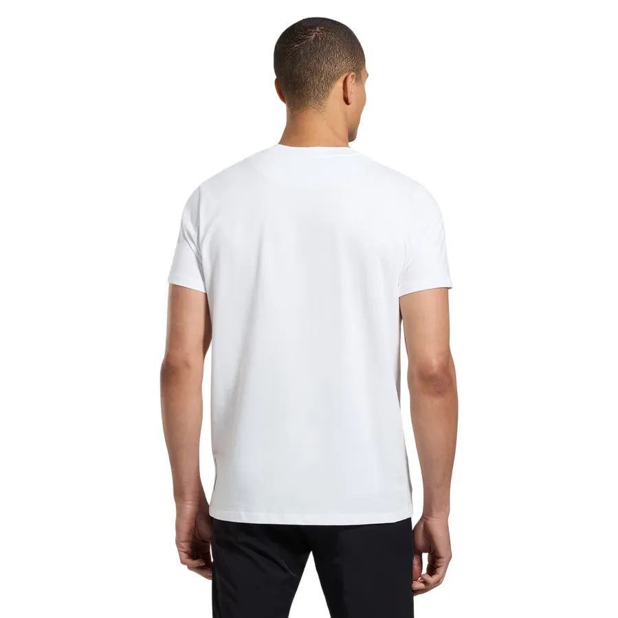 Self Fabric Tape All-Purpose Wear Bikkembergs maglietta manica corta da uomo con logo in tinta BMT0931 1000 bianco