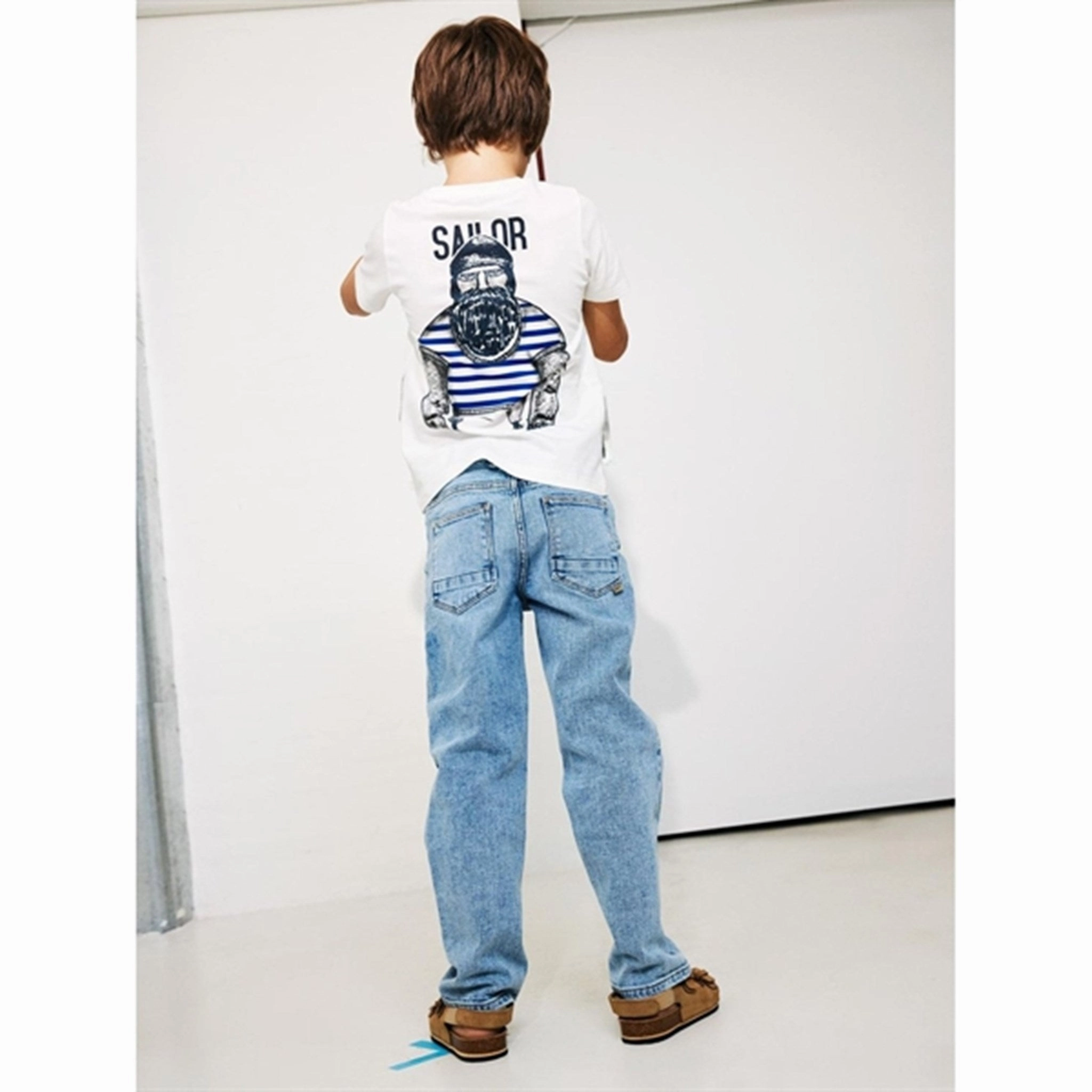 Soft Texture Stretch Knit Name it Jet Stream Faliksen T-Shirt