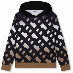 Sustainable production Hugo Boss Black Hooded Crewneck