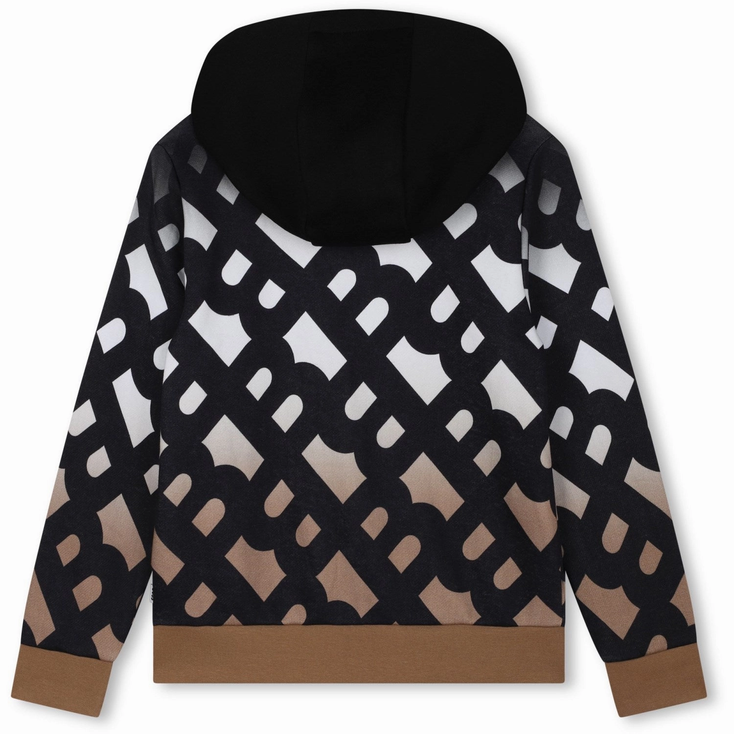 Hugo Boss Black Hooded Crewneck Breathability Logo Patch