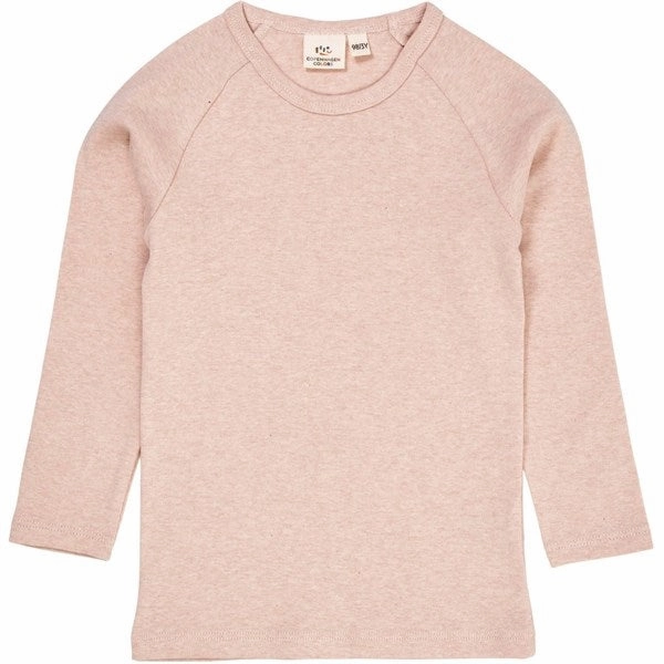 Copenhagen Colors Old Rose Melange Blouse Split hem