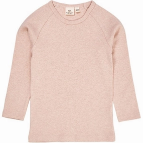 Copenhagen Colors Old Rose Melange Blouse Split hem